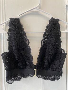 Free People Lace Black Bralette